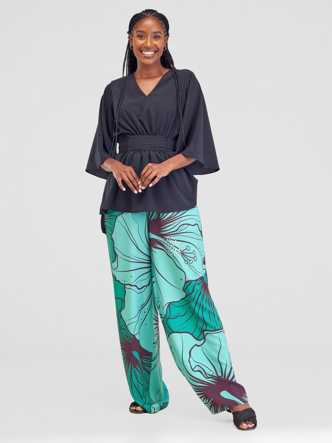 Vivo Sanali Kaftan Top - Black - Shopzetu