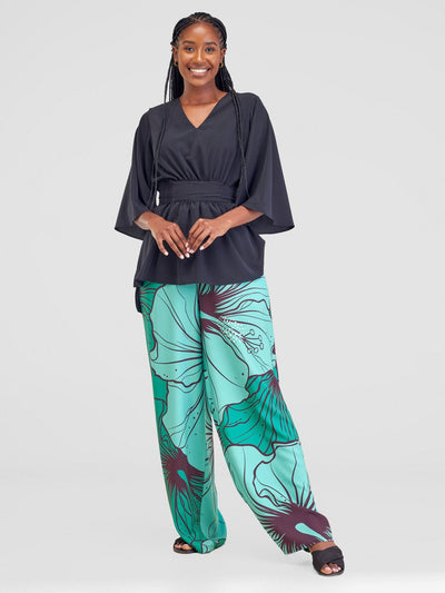 Vivo Sanali Kaftan Top - Black - Shopzetu