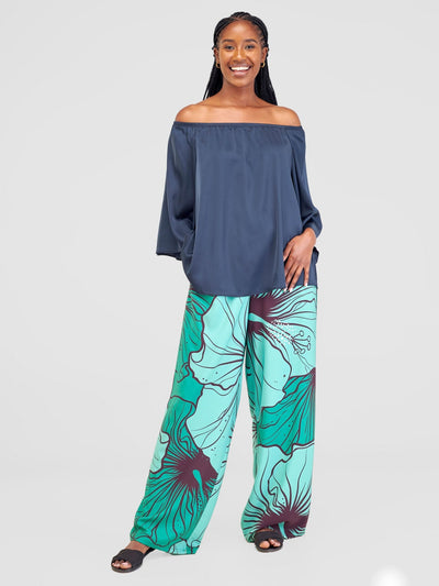 Vivo Sanali Off - Shoulder Top - Dark Teal - Shopzetu