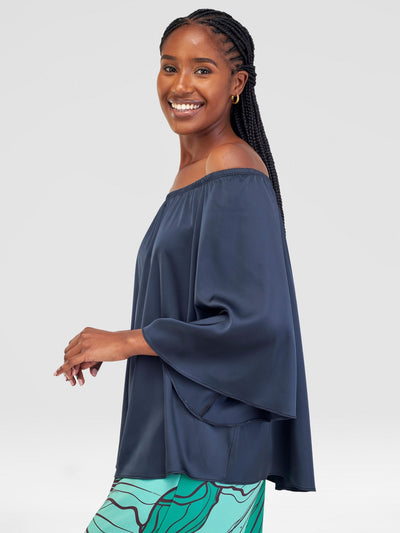 Vivo Sanali Off - Shoulder Top - Dark Teal - Shopzetu