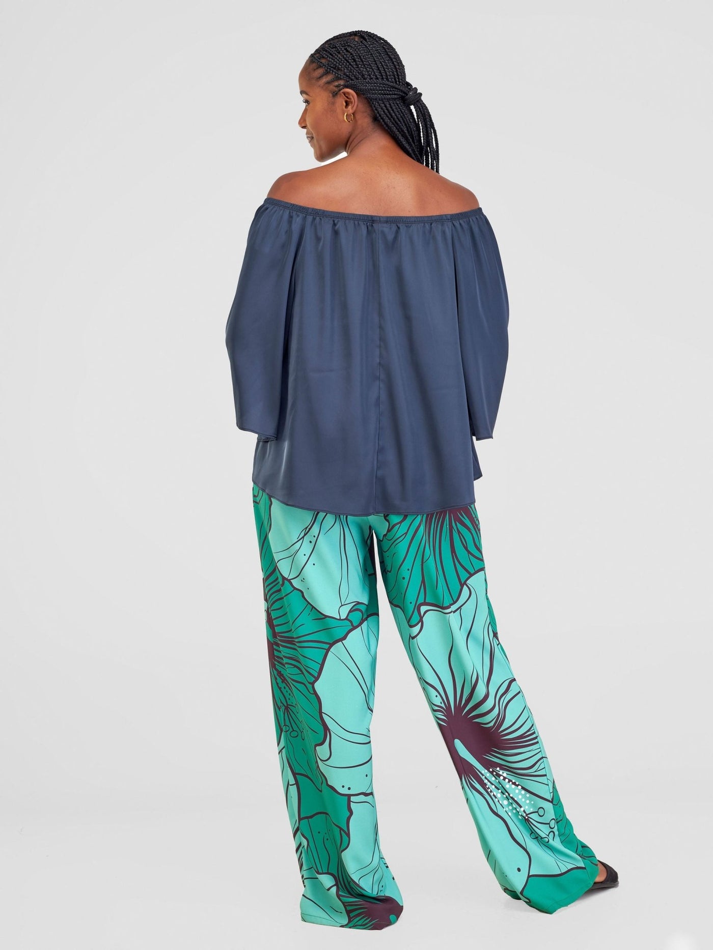Vivo Sanali Off - Shoulder Top - Dark Teal - Shopzetu