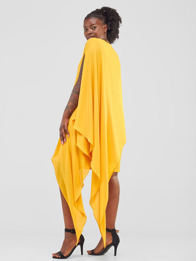 Vivo Sanyu Shift Dress - Mustard - Shopzetu