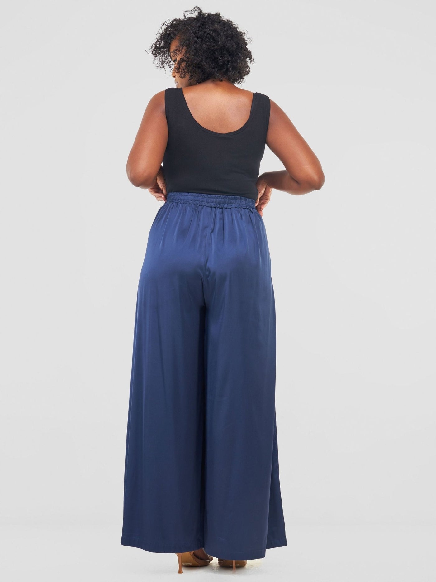 Vivo Sanyu Pleated Pants - Navy - Shopzetu