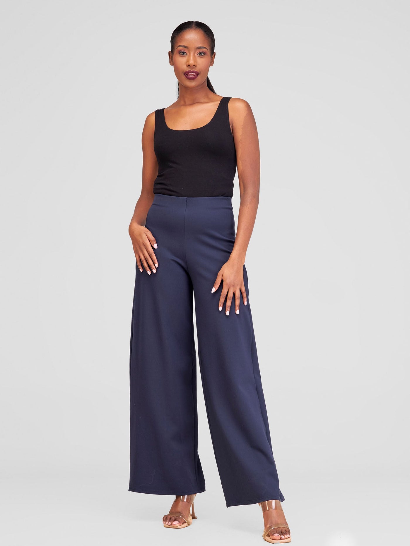 Vivo Upe Wide Leg Pants - Navy