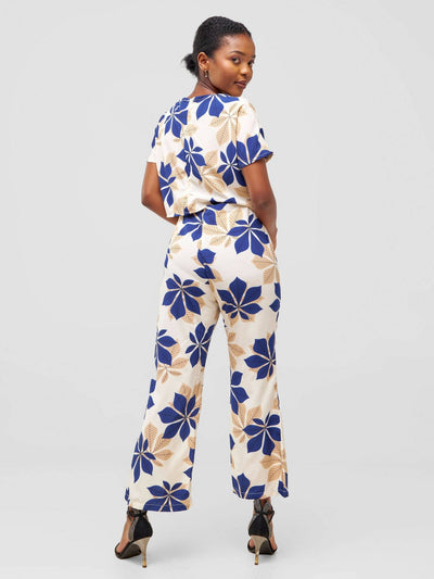Timyt Urban Wear Bloom Belle Ensemble - Blue Floral - Shopzetu