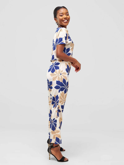 Timyt Urban Wear Bloom Belle Ensemble - Blue Floral - Shopzetu