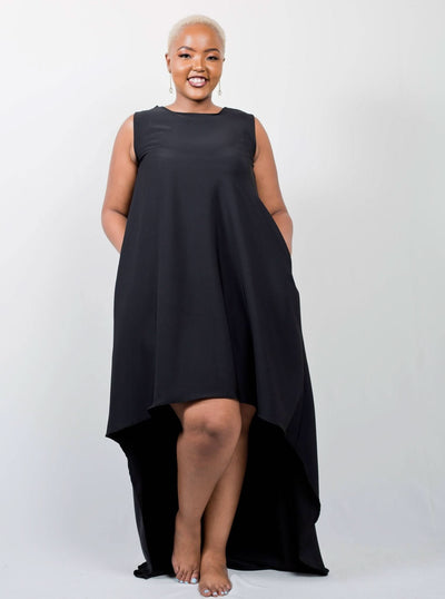African Yuva Baobab Dress - Black - Shop Zetu Kenya