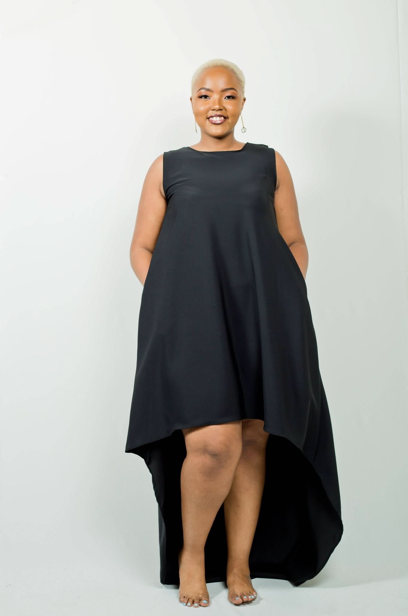 African Yuva Baobab Dress - Black - Shop Zetu Kenya