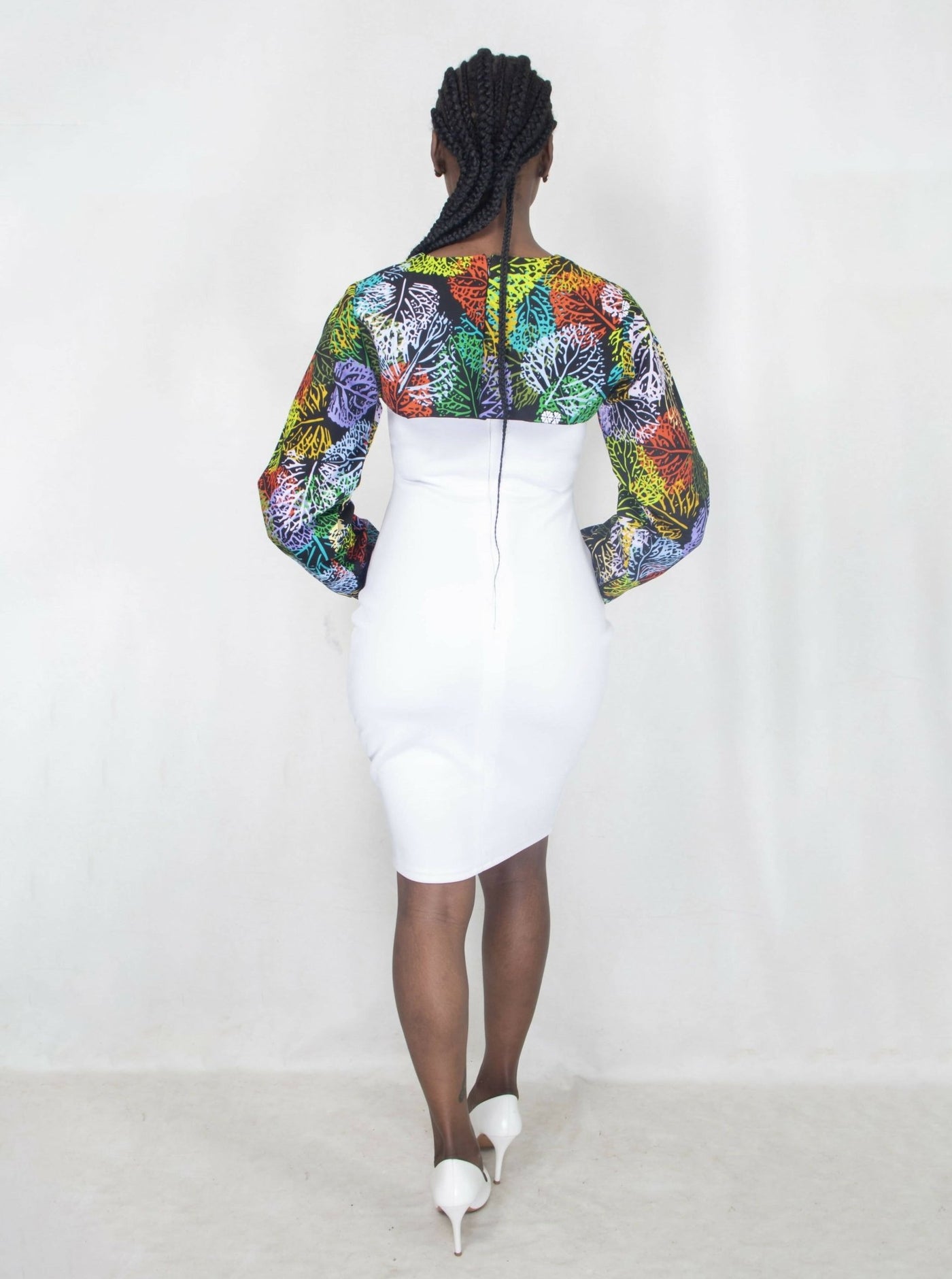 Da'joy Fashions Olinda Dress - White - Shopzetu