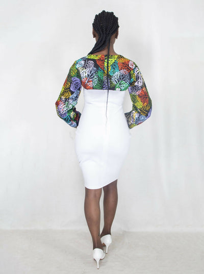 Da'joy Fashions Olinda Dress - White - Shopzetu