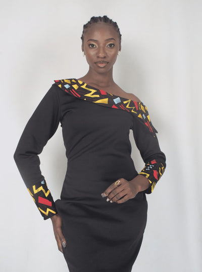 Da'joy Fashions Netal Dress - Black - Shopzetu