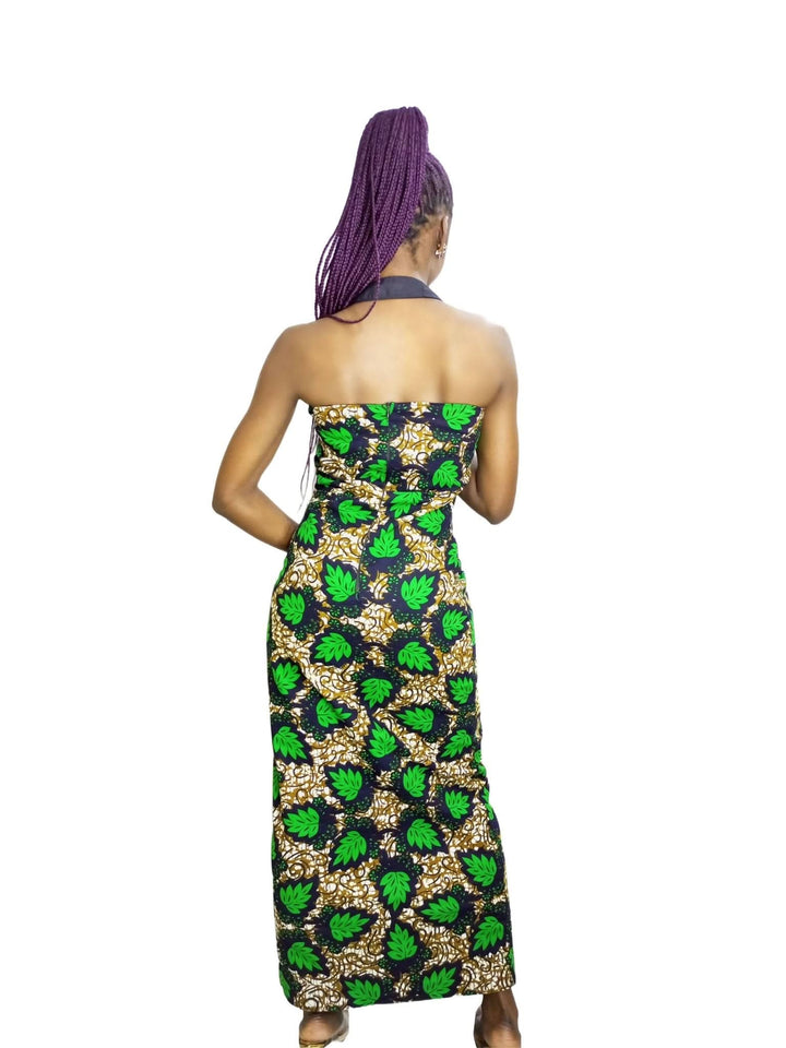 Da'joy Fashions Interchangeable Maxi Dress - Green - Shop Zetu Kenya