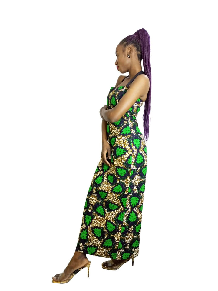 Da'joy Fashions Interchangeable Maxi Dress - Green - Shop Zetu Kenya