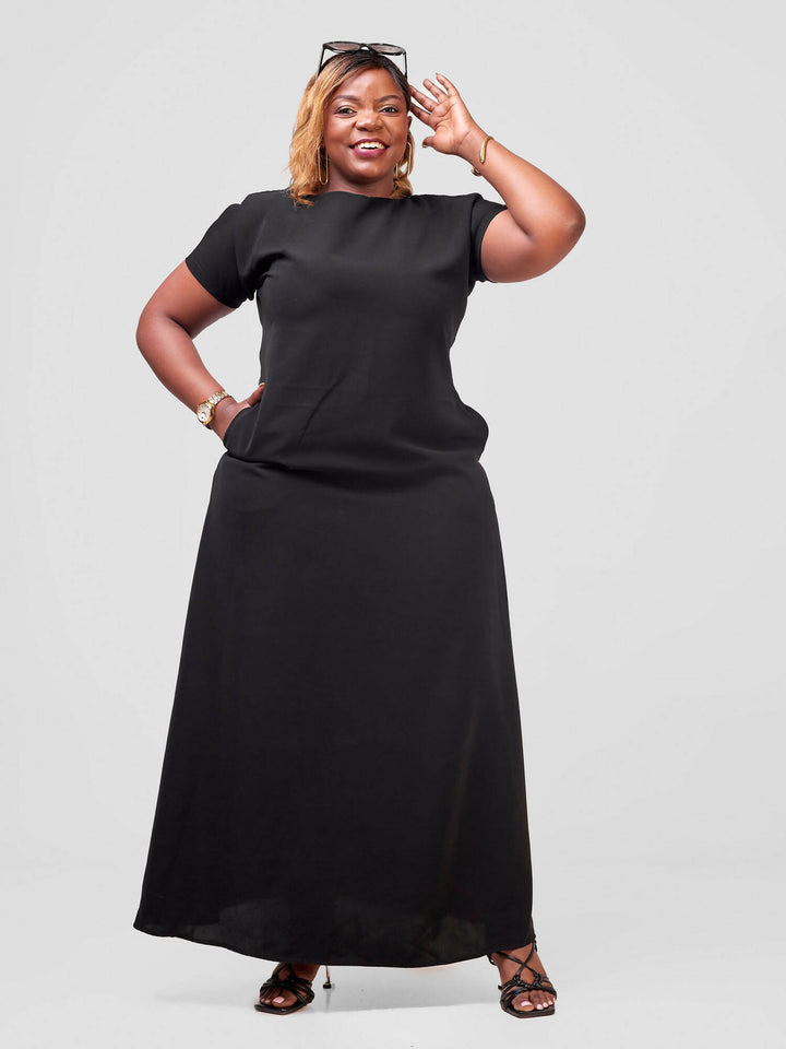 Salok Havilah Anisa Dress - Black - Shopzetu