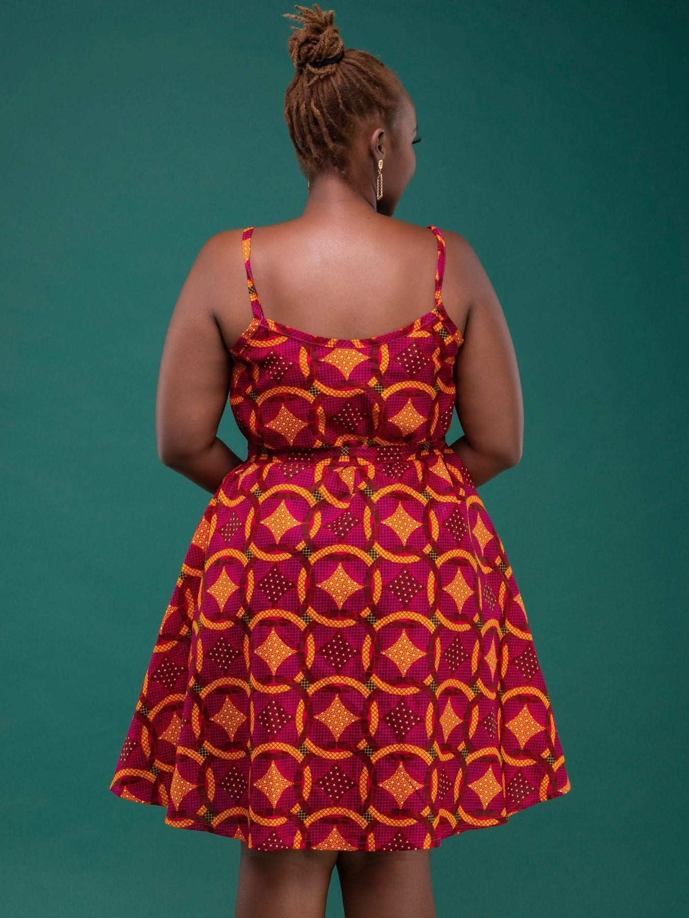 El Afrique 2 - Way Dress - Pink Print - Shop Zetu Kenya