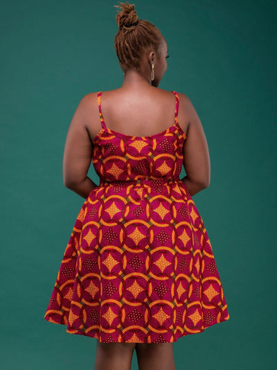 El Afrique 2 - Way Dress - Pink Print - Shop Zetu Kenya
