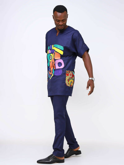 Ancestral House Two Piece - Blue - Shopzetu