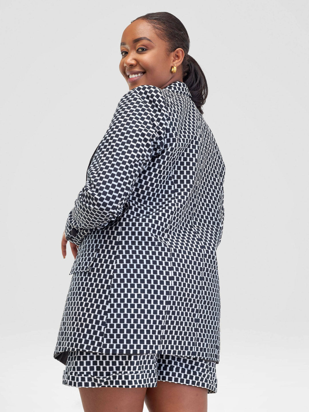 SBV Ankara Pant Suit - Black / White - Shopzetu