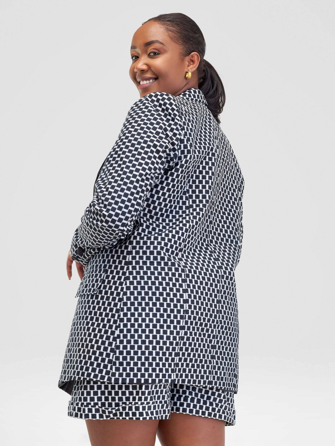 SBV Ankara Pant Suit - Black / White - Shopzetu