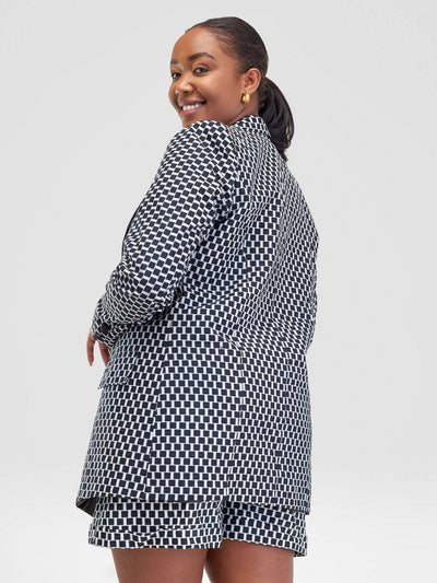 SBV Ankara Pant Suit - Black / White - Shopzetu