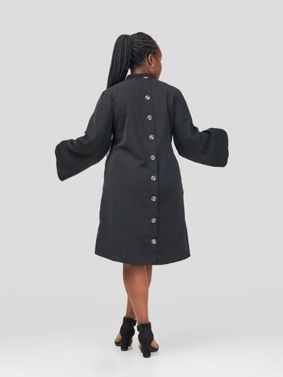 HOT Azani Shift Dress - Black - Shopzetu