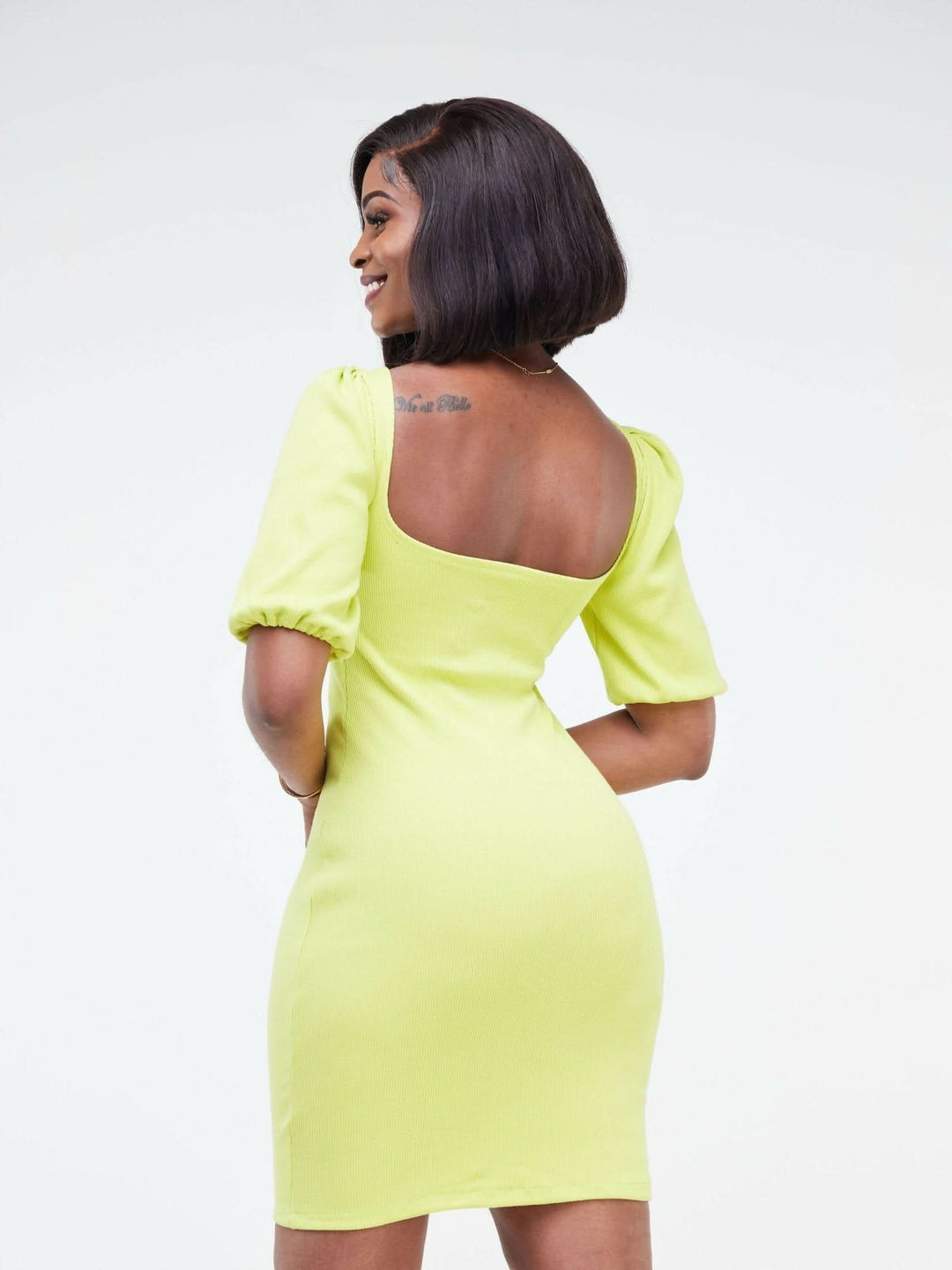 Zia Africa She's All That Bodycon Dress - Green - Shopzetu