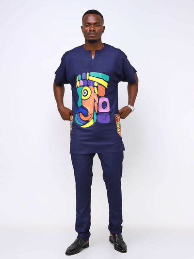 Ancestral House Two Piece - Blue - Shopzetu