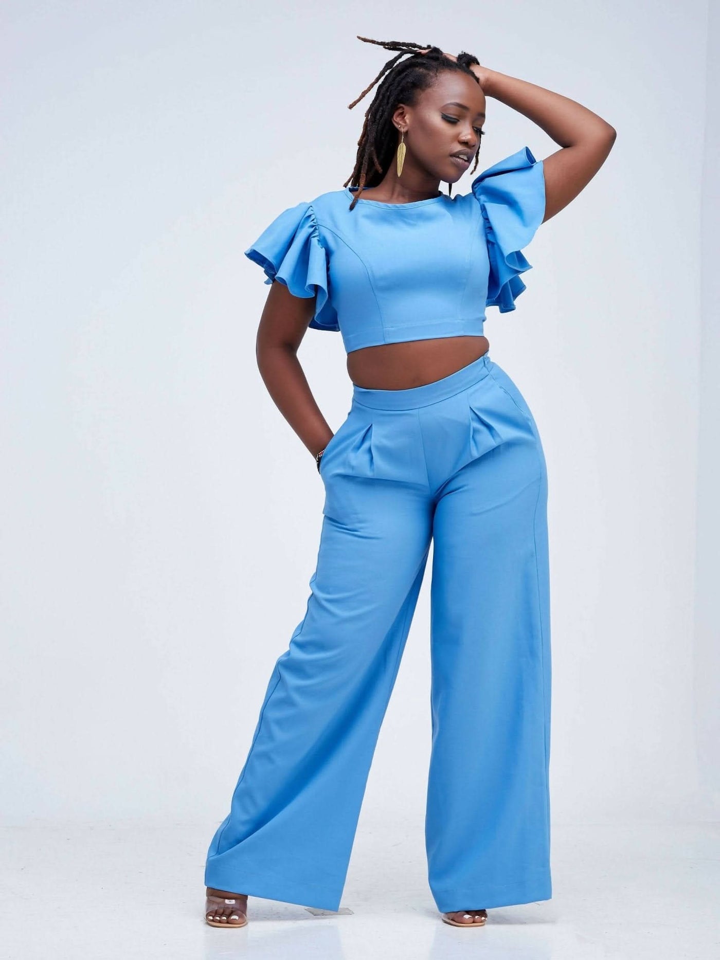 Izulu Latika Pants Only - Blue - Shopzetu