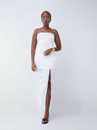 Da'joy Fashions Aphrodite Maxi Dress - White - Shopzetu