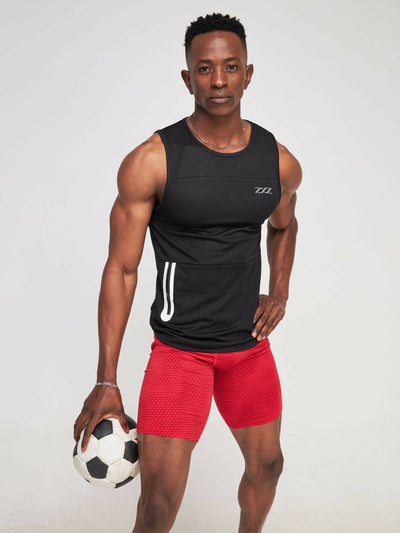 ZbyZ Give Thanks Go Hard Sleeveless Tee - Black - Shopzetu