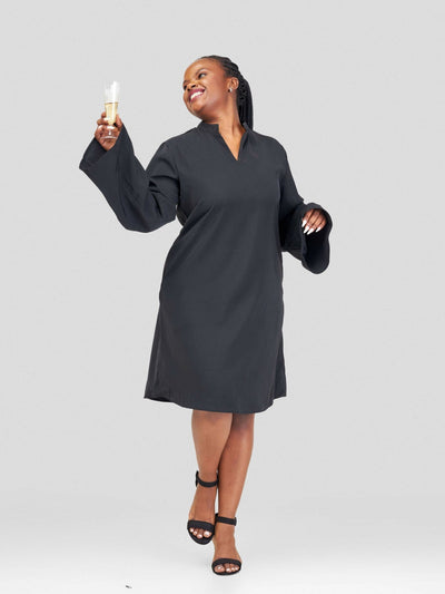 HOT Azani Shift Dress - Black - Shopzetu