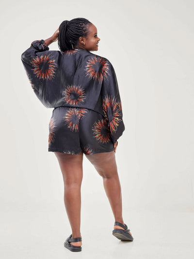 Zoe Qu'an Elevate Fire Works Shorts Only - Black - Shopzetu