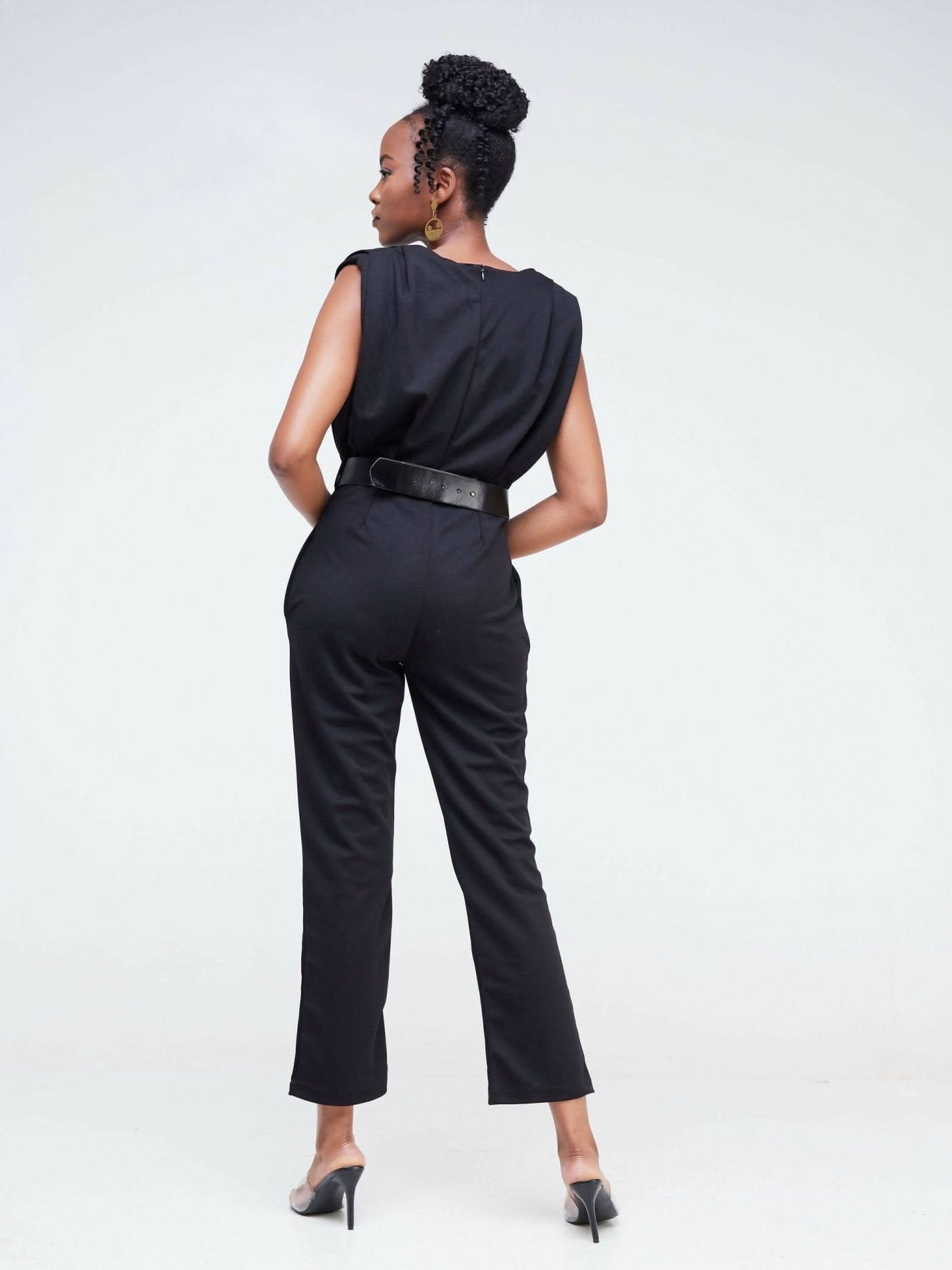 The Fashion Frenzy Inaya Jumpsuit - Black - Shopzetu