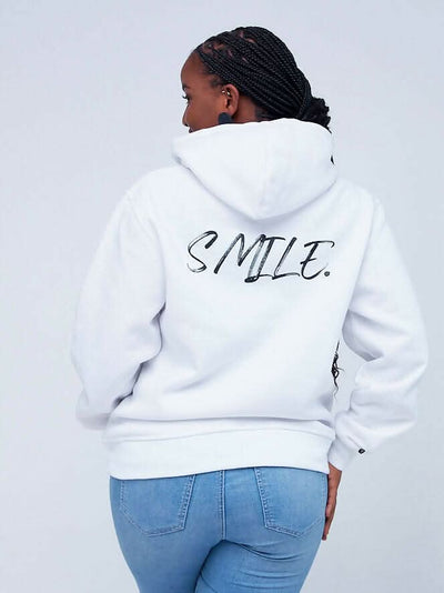 Phase Brands Smiley Hoodie - White - Shopzetu