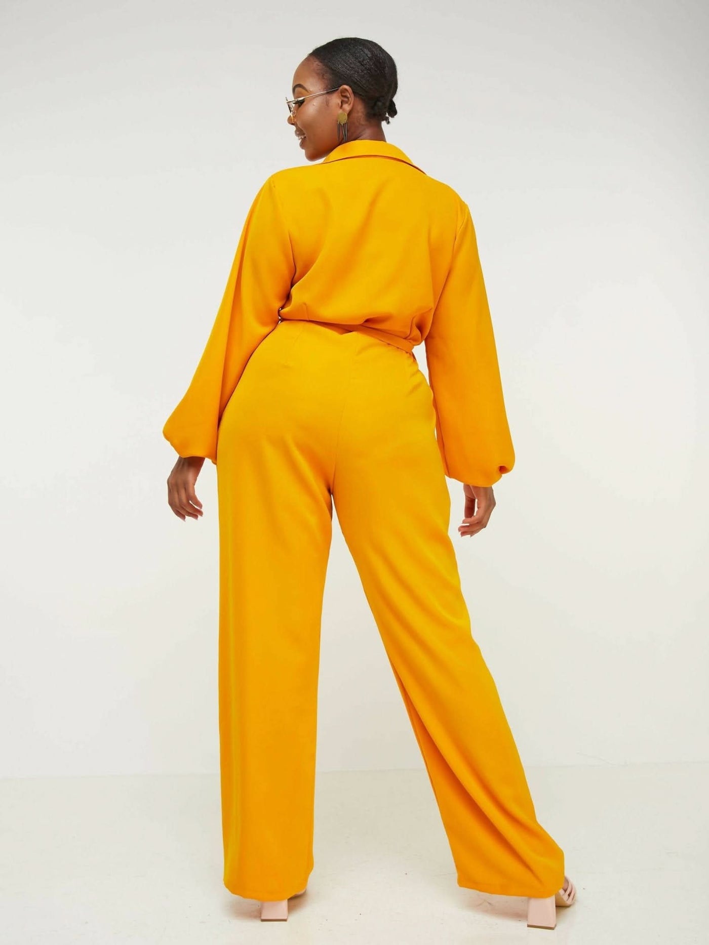 Phyls Collections Diani Jumpsuit Mustard - Shop Zetu Kenya