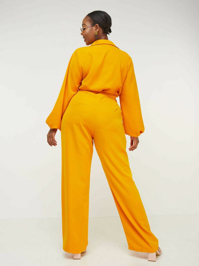 Phyls Collections Diani Jumpsuit Mustard - Shop Zetu Kenya