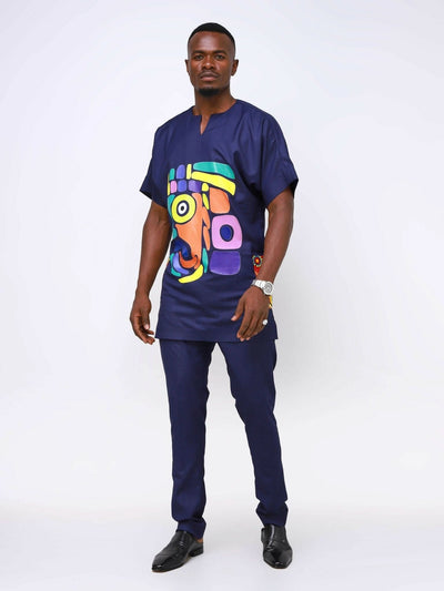 Ancestral House Two Piece - Blue - Shopzetu