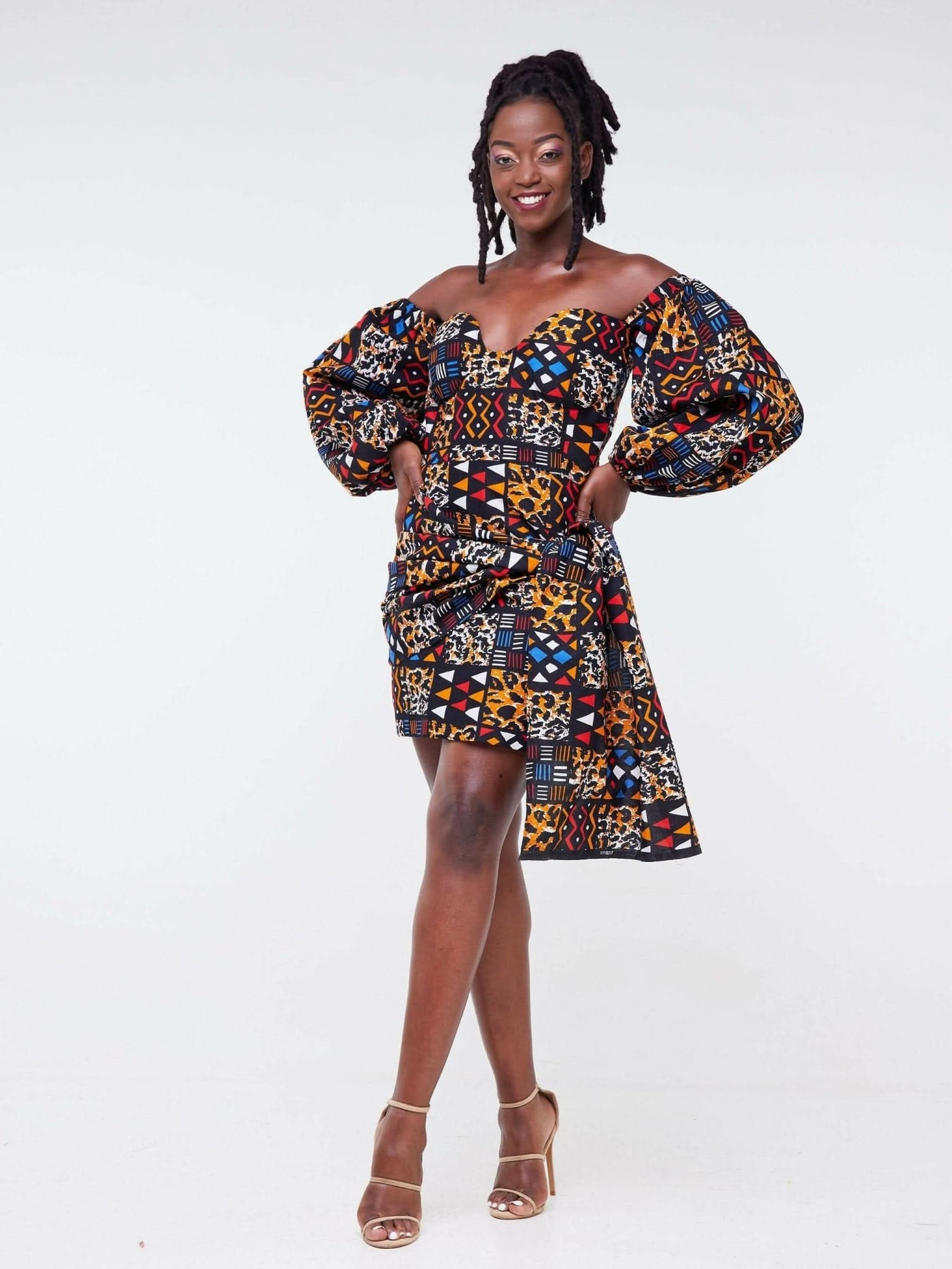 Zola Sondela Tribal Ankara - Brown - Shopzetu