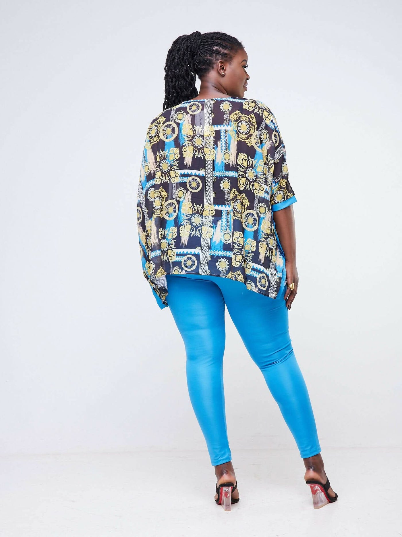 Dd Holdings Aziza Classic Fashion Two Piece Pant Sets - Blue - Shopzetu