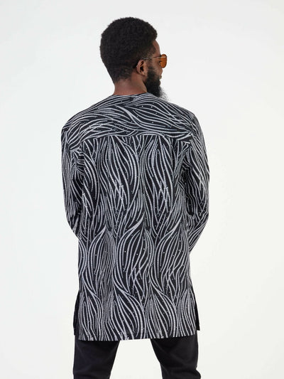 Zola Uzuntu Men's Shirt - Black - Shopzetu