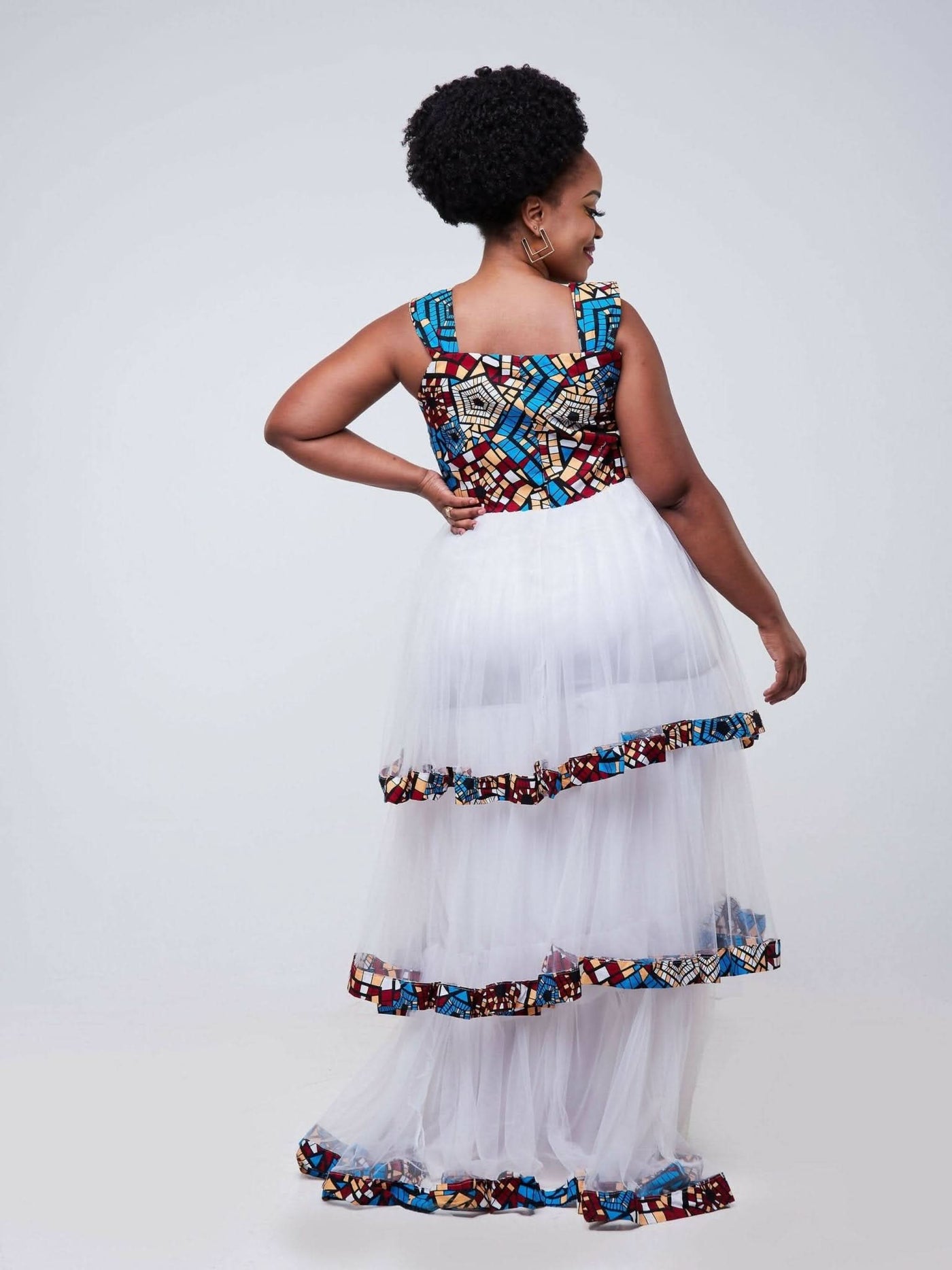 Zola White Rosa Gown - White - Shopzetu