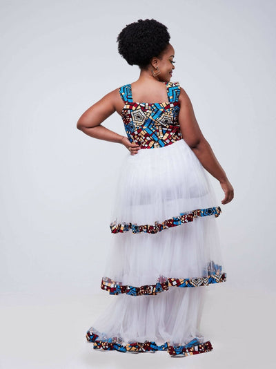 Zola White Rosa Gown - White - Shopzetu