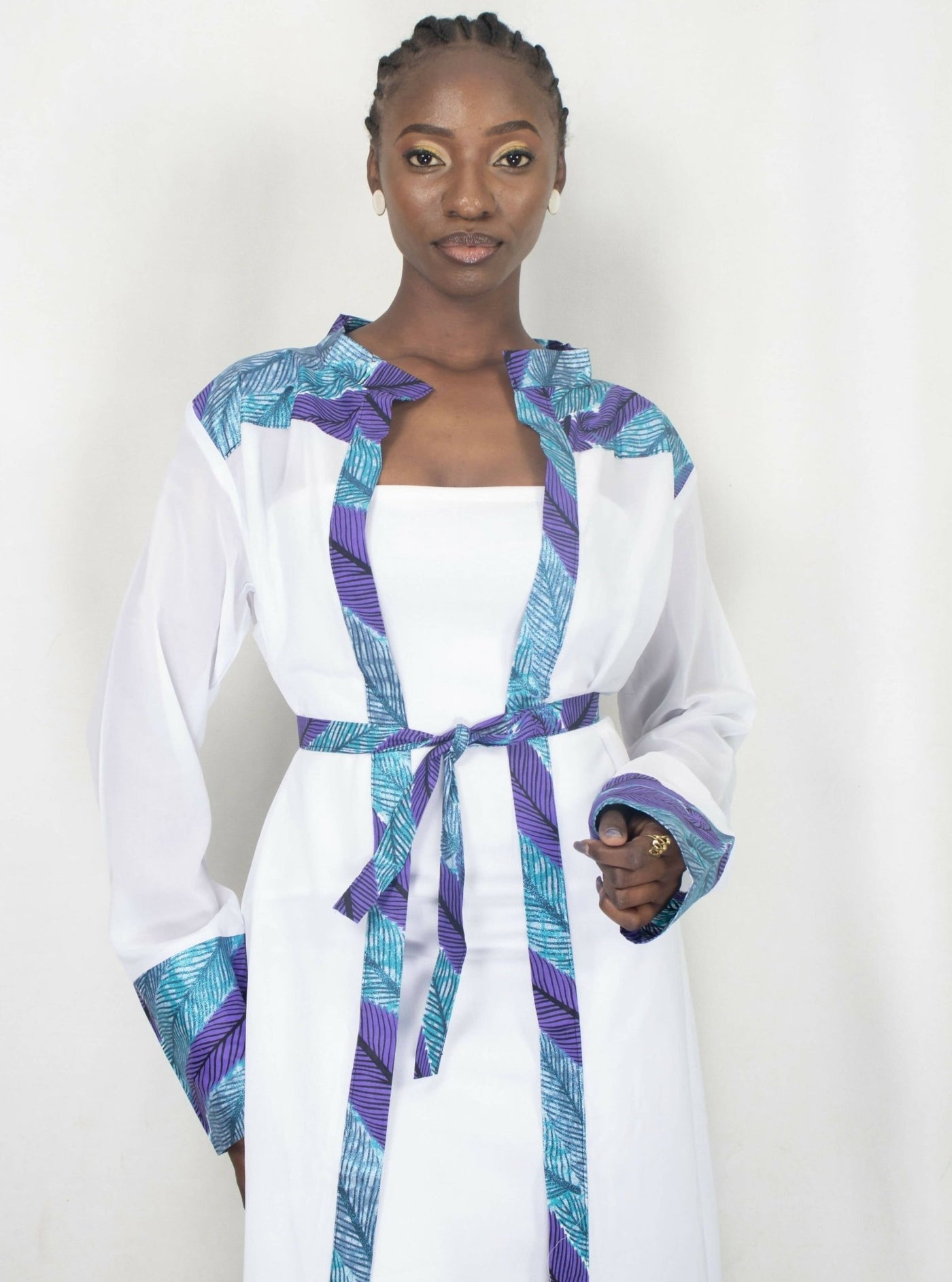 Da'joy Fashions Amun Kimono - White - Shopzetu