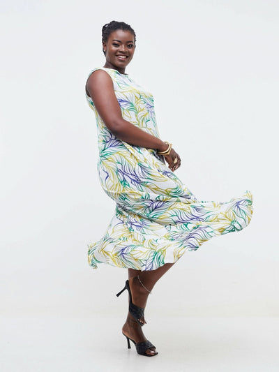 Phyls Collections Lamu Tamu High Low Dress - Green - Shopzetu
