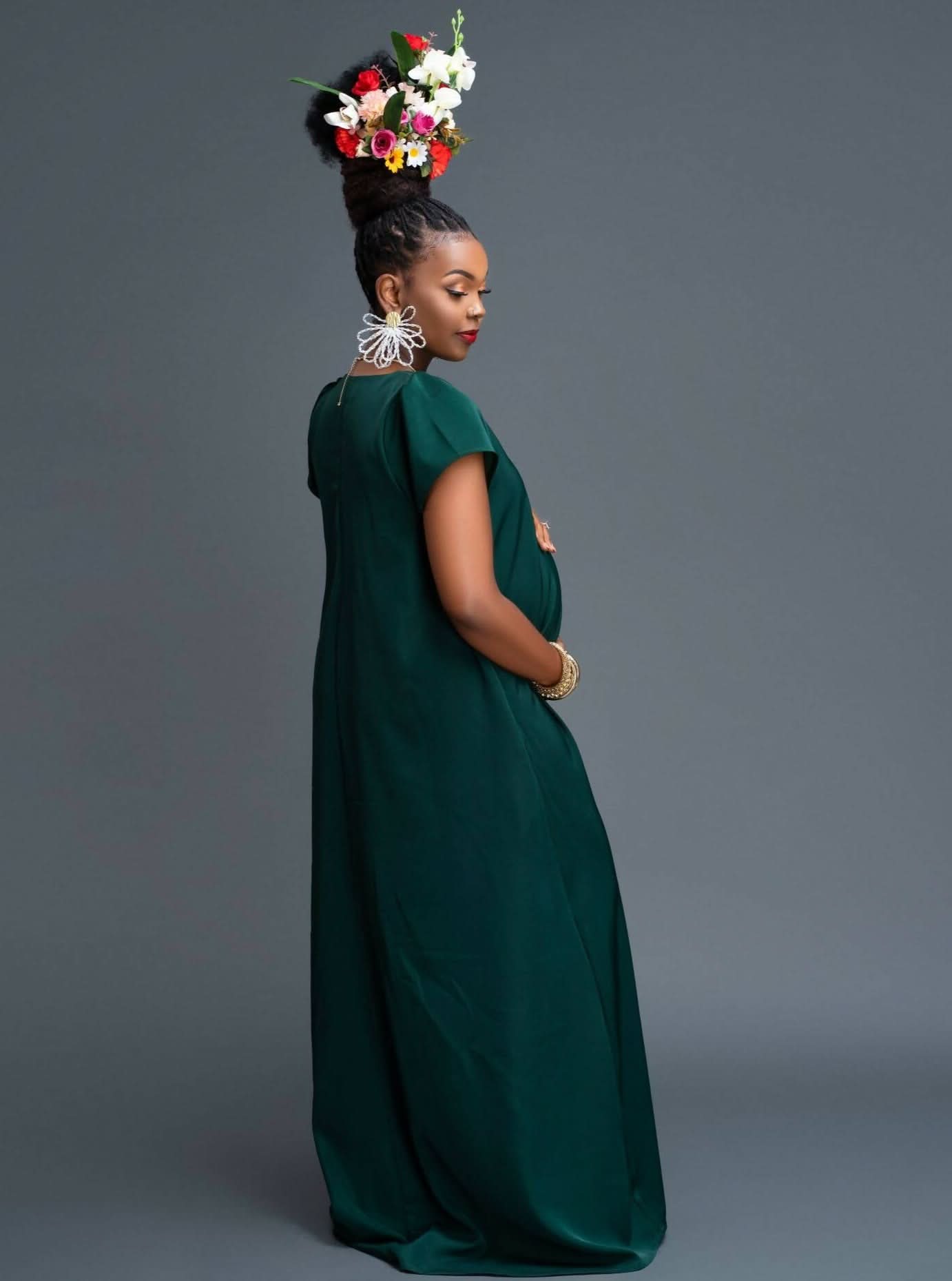 Zia Africa "Sagittarius" Dress - Emerald - Shopzetu