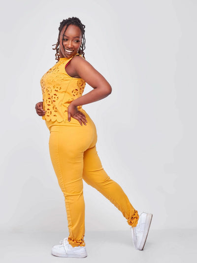 Zola Art Two Piece - Yellow - Shop Zetu Kenya