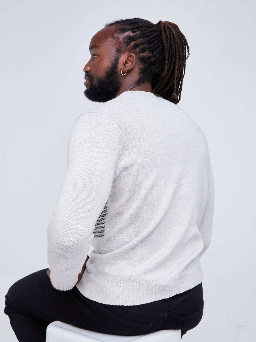 Zola Classy Checked Cardigan - Grey - Shop Zetu Kenya