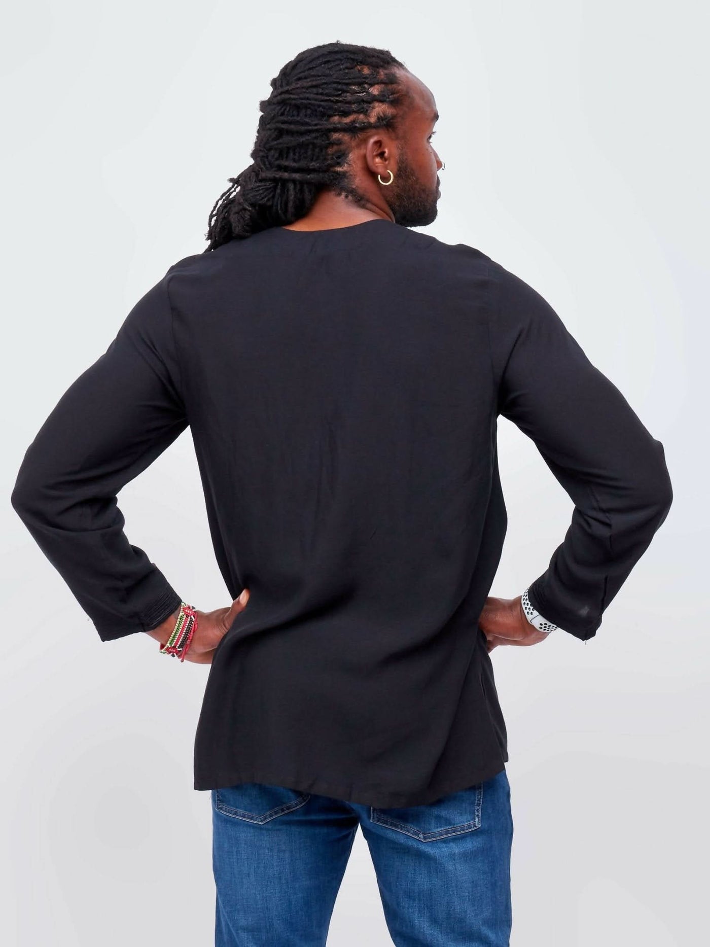 Zola Egyptian cotton Shirt - Black - Shop Zetu Kenya