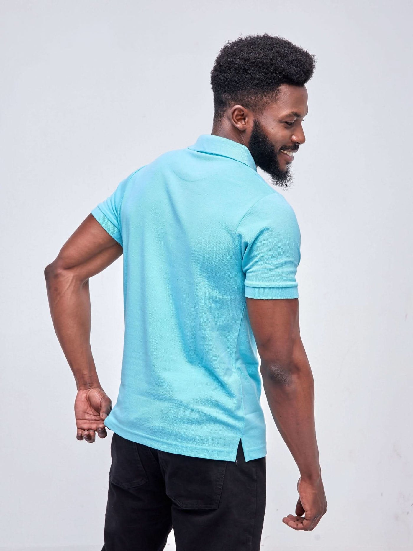Zola Light Blue Men's Polo Shirt - Light Blue - Shop Zetu Kenya